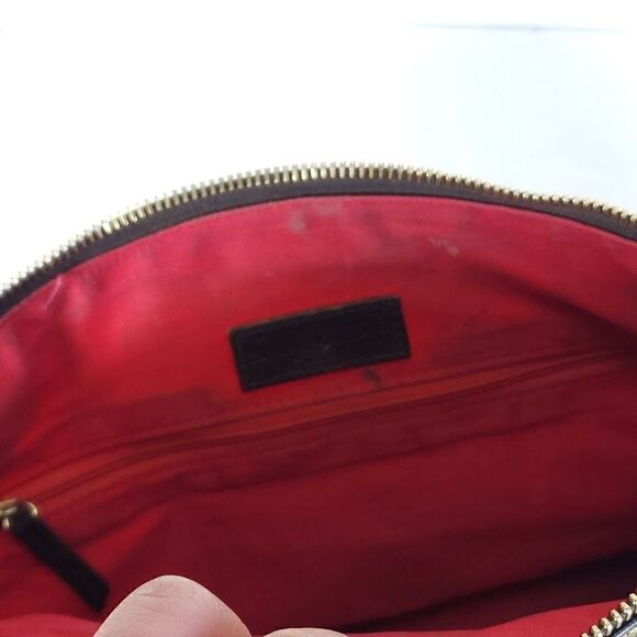 Dooney & Bourke Tri-Color Zebra Leather Strap Designers Shoulder Hobo Bag F23 - Picture 12 of 16